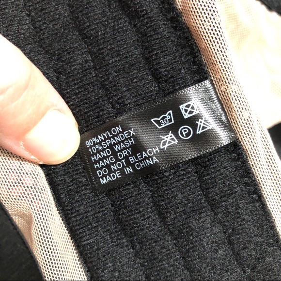 Black Floral Lace Longline Underwire Bra 36 B - Picture 8 of 9